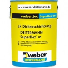 weber.tec Superflex10 (Superflex 10) Высокоэластичная двухкомпонентная изолирующая масса, 30 л., (16 шт/подд)